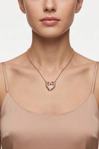 925 sterling silver royal embrace heart necklace for women