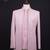 Pastel pink textured open jodhpuri suit for men