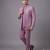 Dusty mauve textured open jodhpuri suit for men