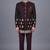Maroon brocade open jodhpuri suit for men