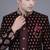 Maroon brocade open jodhpuri suit for men