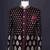 Maroon brocade open jodhpuri suit for men