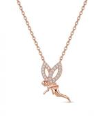 925 sterling silver enchanted pixie wings necklace for women