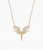 925 sterling silver divine guardian wings pendant necklace for women