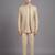 Ivory textured open jodhpuri suit for men