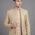 Ivory textured open jodhpuri suit for men