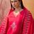Rani chanderi cotton embroidered kurta set.