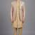 Champagne gold textured open indowestern suit for men