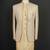 Champagne gold textured open indowestern suit for men
