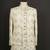 Ivory sequin textured open indowestern suit for men