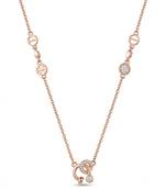 925 sterling silver celestial charm station necklace for women