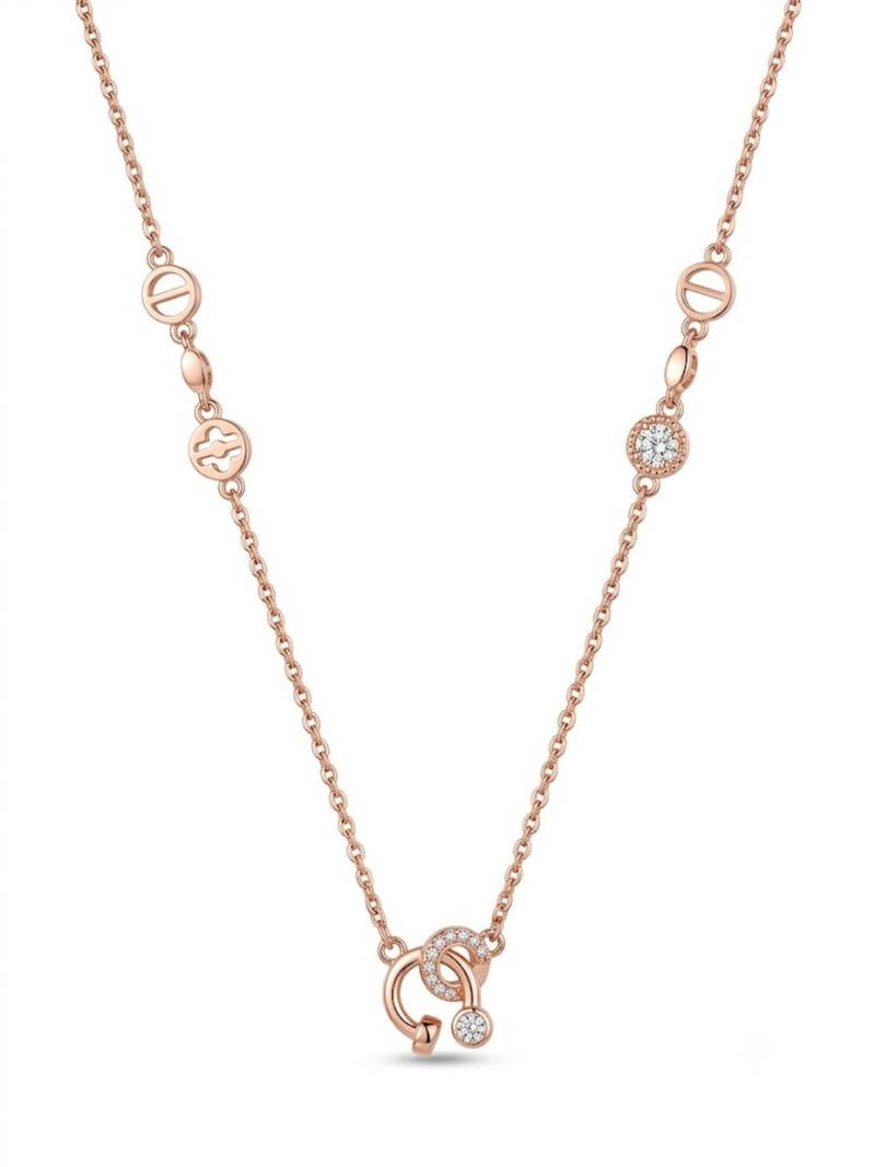 925 sterling silver celestial charm station necklace for women