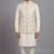 Ivory embroidered nehru jacket for men