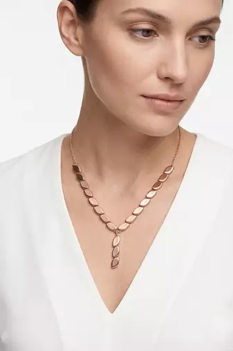 925 sterling silver marquise link drop necklace for women