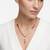 925 sterling silver marquise link drop necklace for women
