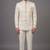 Ivory sequin embellished bandhgala suit for men