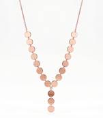 925 sterling silver classic disc drop necklace for women