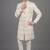 Ivory sequin embellished nawabi suit for men