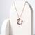 925 sterling silver luna noir crescent star necklace for women