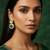 gold plated kundan and stone drop earrings