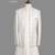Ivory floral jacquard bandhgala suit for men