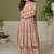 Faux georgette light pink embroidered readymade salwar kameez