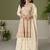 Faux georgette cream embroidered readymade salwar kameez
