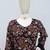Embroidered black chinon wedding readymade style suit