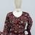 Embroidered purple chinon wedding readymade style suit