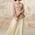 Embroidered cream chinon wedding readymade style suit