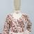 Embroidered cream chinon wedding readymade style suit