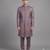 Mauve sequin nawabi suit for men