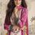 Crepe silk magenta pink mirror work readymade sharara suit