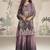 Crepe silk lilac mirror work readymade sharara suit