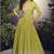 Pear viscose jacquard silk readymade gown with embroidered net dupatta