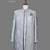 Powder blue floral embroidered bandhgala suit for men
