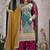 Turquoise color chinon embroidered readymade salwar kameez