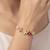 ruby floral kundan bracelet