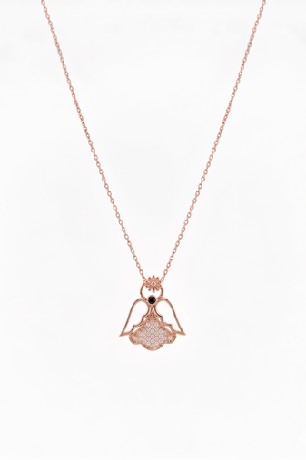 925 Sterling Silver Seraphine Angel Necklace for Women