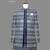 Navy blue jacquard open jodhpuri suit for men