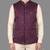 Burgundy jacquard nehru jacket for men