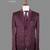 Burgundy jacquard nehru jacket for men