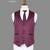 Burgundy jacquard nehru jacket for men