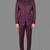 Burgundy jacquard bandhgala suit for men
