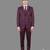 Burgundy jacquard designer tuxedo for men