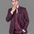 Burgundy jacquard designer tuxedo for men