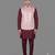 Blush pink jacquard nehru jacket for men