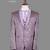 Lavender geometric jacquard nehru jacket for men
