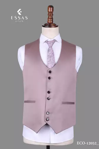 Lavender geometric jacquard nehru jacket for men