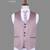 Lavender geometric jacquard nehru jacket for men